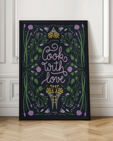Cook With Love Art Print | Poster - Room Interior 1