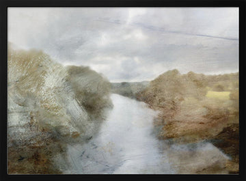 River | Poster - Black Metal Frame Interior
