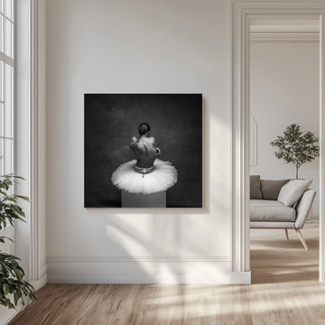 Graceful Ballerina Back | Canvas - Room Interior 1