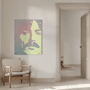 Retro Man Portrait | Canvas - Room Interior 1