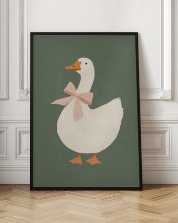 Pink Bow Goose | Poster - Room Interior 1