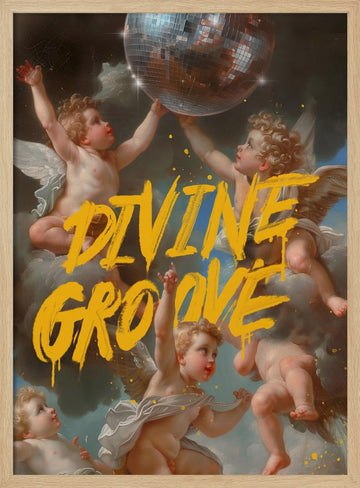 Divine Groove | Poster - Wood Frame Interior