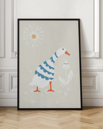 Cute Goose Daisy | Poster - Room Interior 1