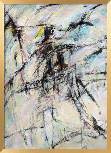 Dynamic Abstract Lines | Poster - Gold Frame Interior