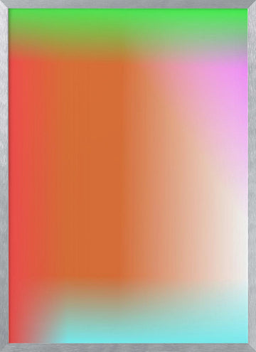 Dreamy Color Gradient | Poster - Silver Frame Interior