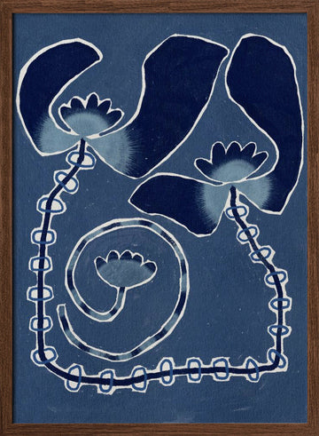 Delicate Bloom 13 | Poster - Walnut Frame Interior