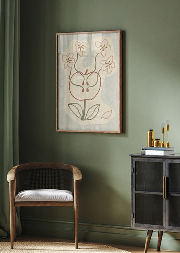 Blooming Apple Blossoms | Poster - Room Interior 2
