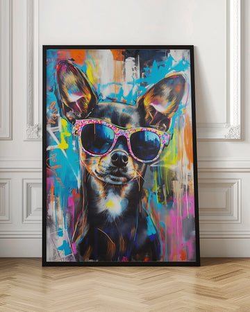 Chihuahua in City Shades | Poster - Room Interior 1