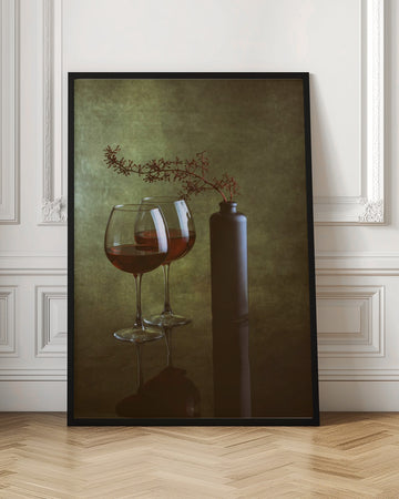 Elegant Wine Still Life | Poster - Room Interior 1