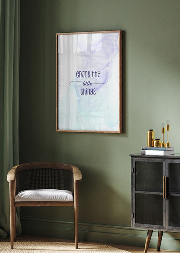 Dreamy Little Things Quote | Poster - Room Interior 2