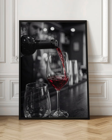 Red Wine Bar Pour | Poster - Room Interior 1