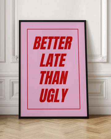 Witty Pink Text Art | Poster - Room Interior 1