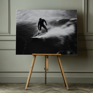 Surfer's Dynamic Ride | Canvas - Room Interior 1