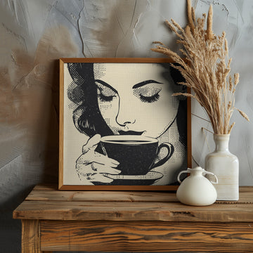 Morning Coffee Moment | Poster - Room Interior 1