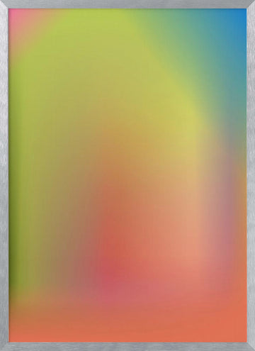 Vibrant Soft Gradient | Poster - Silver Frame Interior