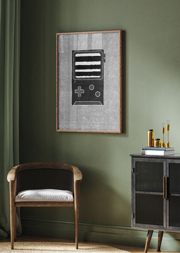 Retro Handheld Gaming Console | Poster - Room Interior 2