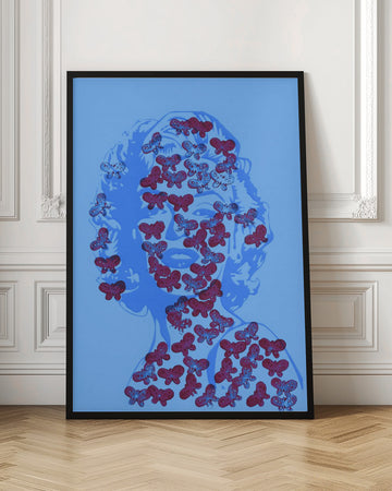 Blue Marilyn Butterflies | Poster - Room Interior 1