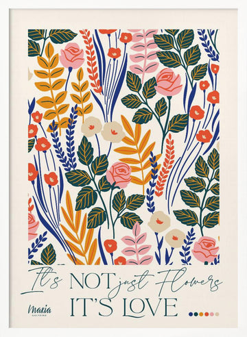 About Love. Roses | Poster - White Frame Interior