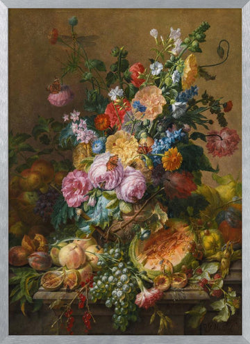Flowers | Poster - Silver Frame Interior