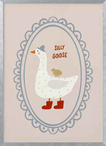 Sillygoose | Poster - Silver Frame Interior