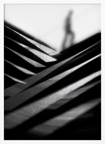 Solitary Figure Ascending | Poster - White Frame Interior