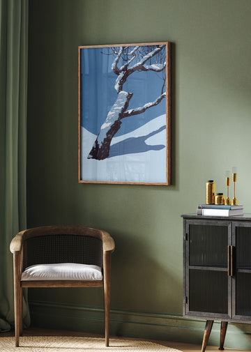 Snowy Winter Tree | Poster - Room Interior 2