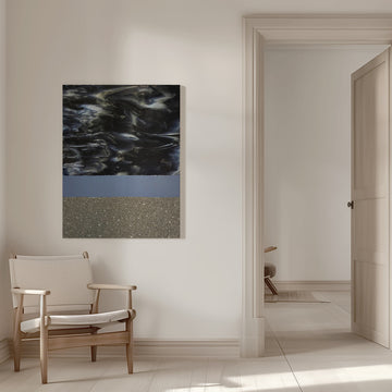 Swirling Midnight Sparkle | Canvas - Room Interior 1