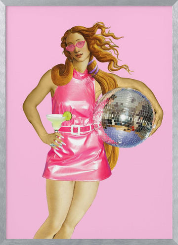 Disco Dreamer | Poster - Silver Frame Interior
