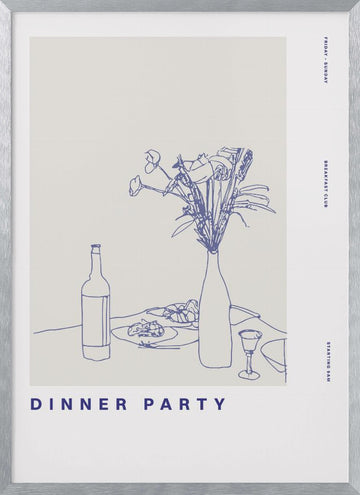 Elegant Gathering | Poster - Silver Frame Interior