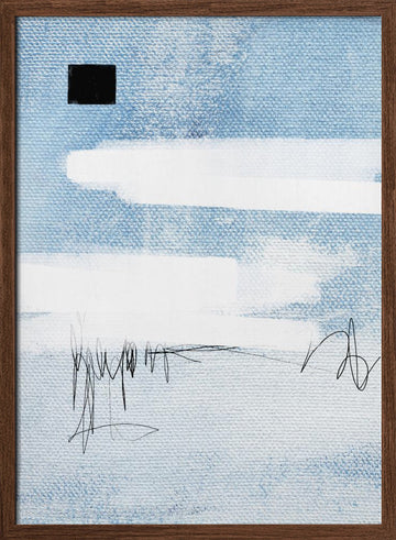 Skybound Whispers | Poster - Walnut Frame Interior