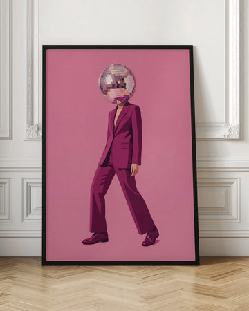 Pink Disco Suit | Poster - Room Interior 1