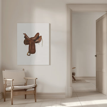 Classic Western Saddle | Canvas - Room Interior 1