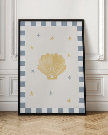Whimsical Scallop and Stars | Poster - Room Interior 1