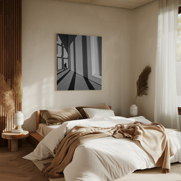 Solitary Man Shadows | Canvas - Room Interior 2