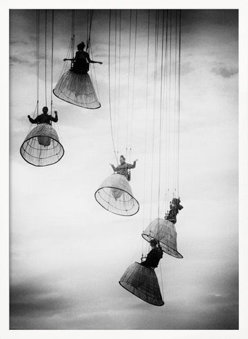 Hanging Performers Sky | Poster - White Frame Interior