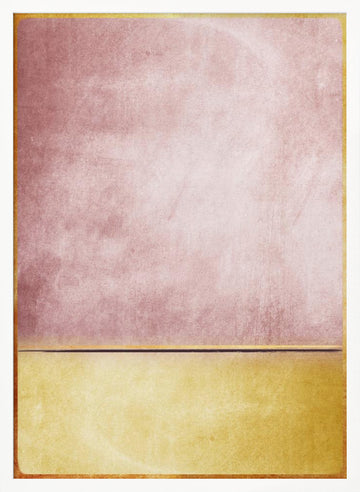 Pink Gold Horizon | Poster - White Frame Interior