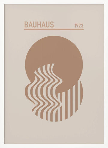 Bauhaus Geometric Abstract | Poster - White Frame Interior