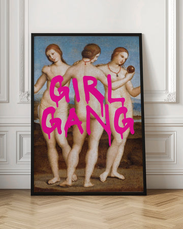 Girl Gang Graffiti | Poster - Room Interior 1