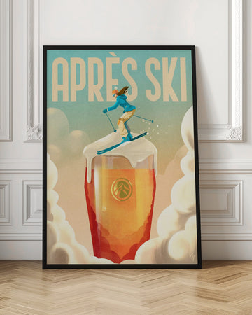 Après Ski Beer Fun | Poster - Room Interior 1