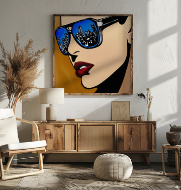 Reflective City Style | Poster - Room Interior 2