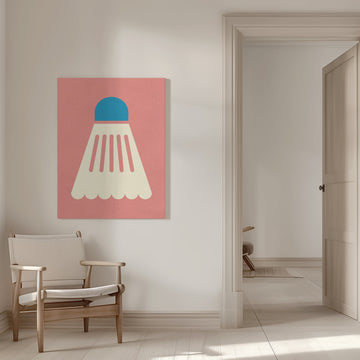 Badminton White Blue | Canvas - Room Interior 1