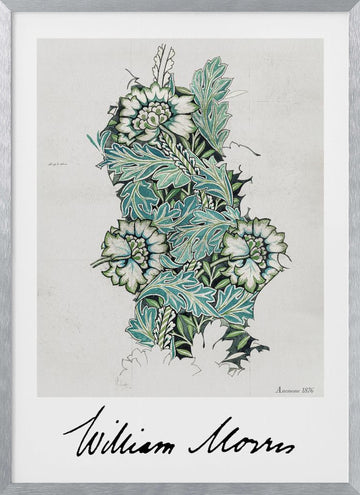 Anemone | Poster - Silver Frame Interior