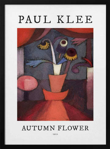 Autumn Flower 1922 | Poster - Black Metal Frame Interior