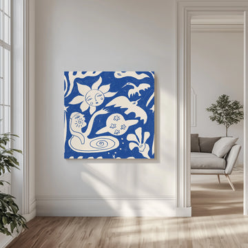 Celestial Folk Dream | Canvas - Room Interior 1