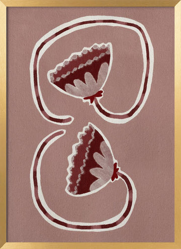 Delicate Bloom 16 | Poster - Gold Frame Interior