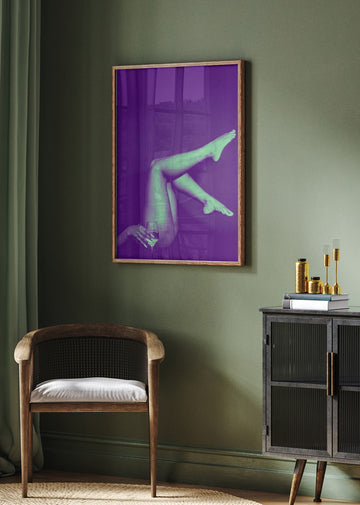 Sensual Legs With Wine | Poster - Room Interior 2