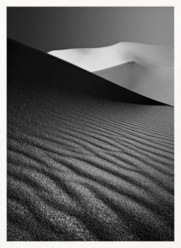 Desert Dunes Monochrome | Poster - White Frame Interior