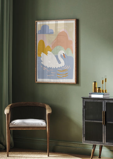 Swan's Dreamscape | Poster - Room Interior 2