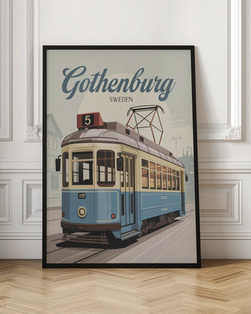 Gothenburg Vintage Tram | Poster - Room Interior 1