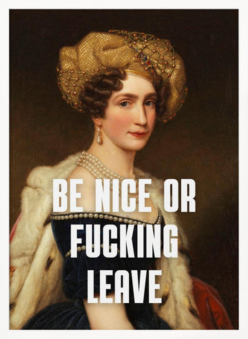 Sassy Classical Woman | Poster - White Frame Interior